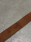 2000s Vintage Nolita NYC Distressed Ledergürtel – 90 cm