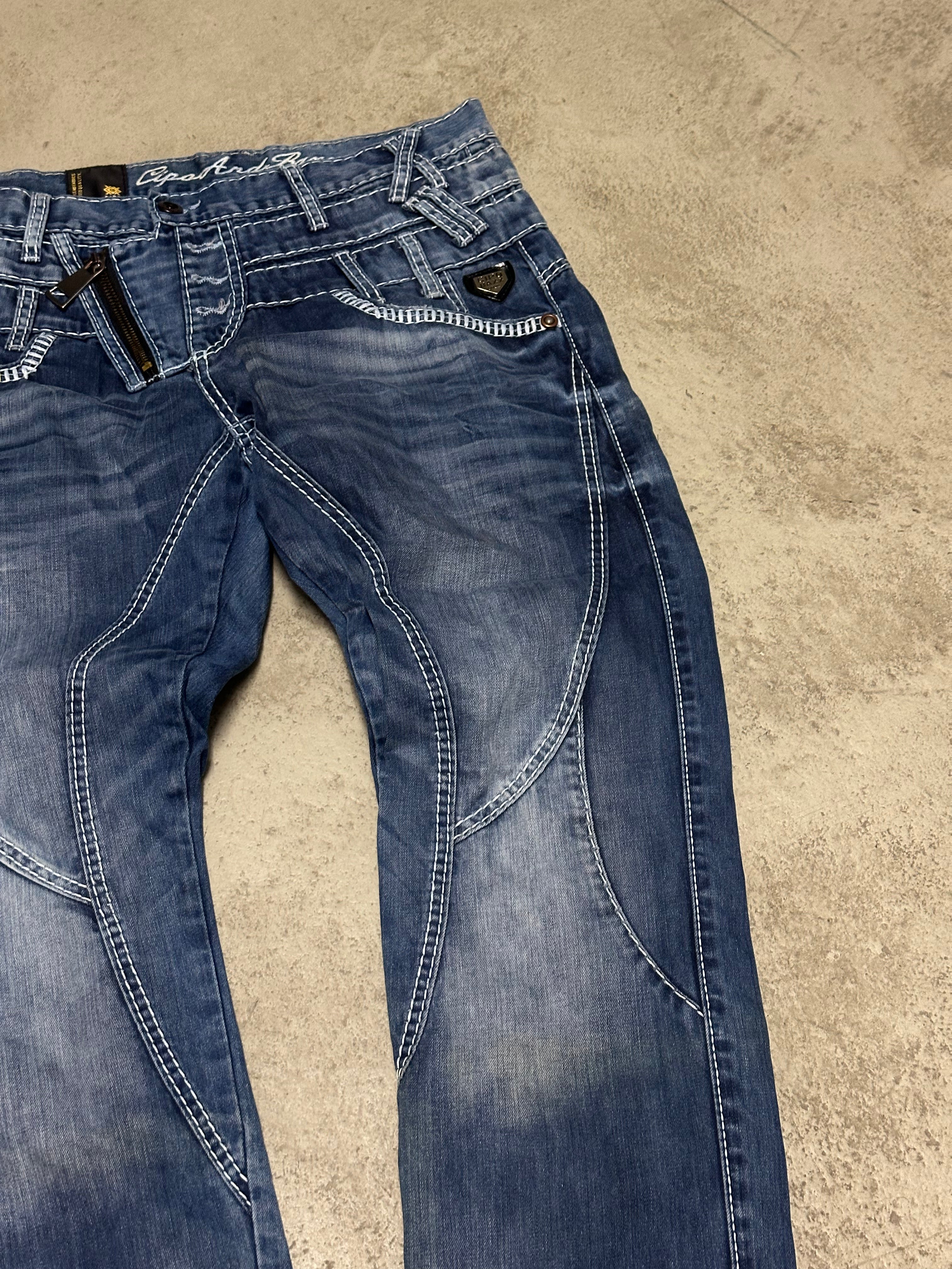 Cipo & Baxx Jeans Tripple Belt – Blue Denim – W33 L32
