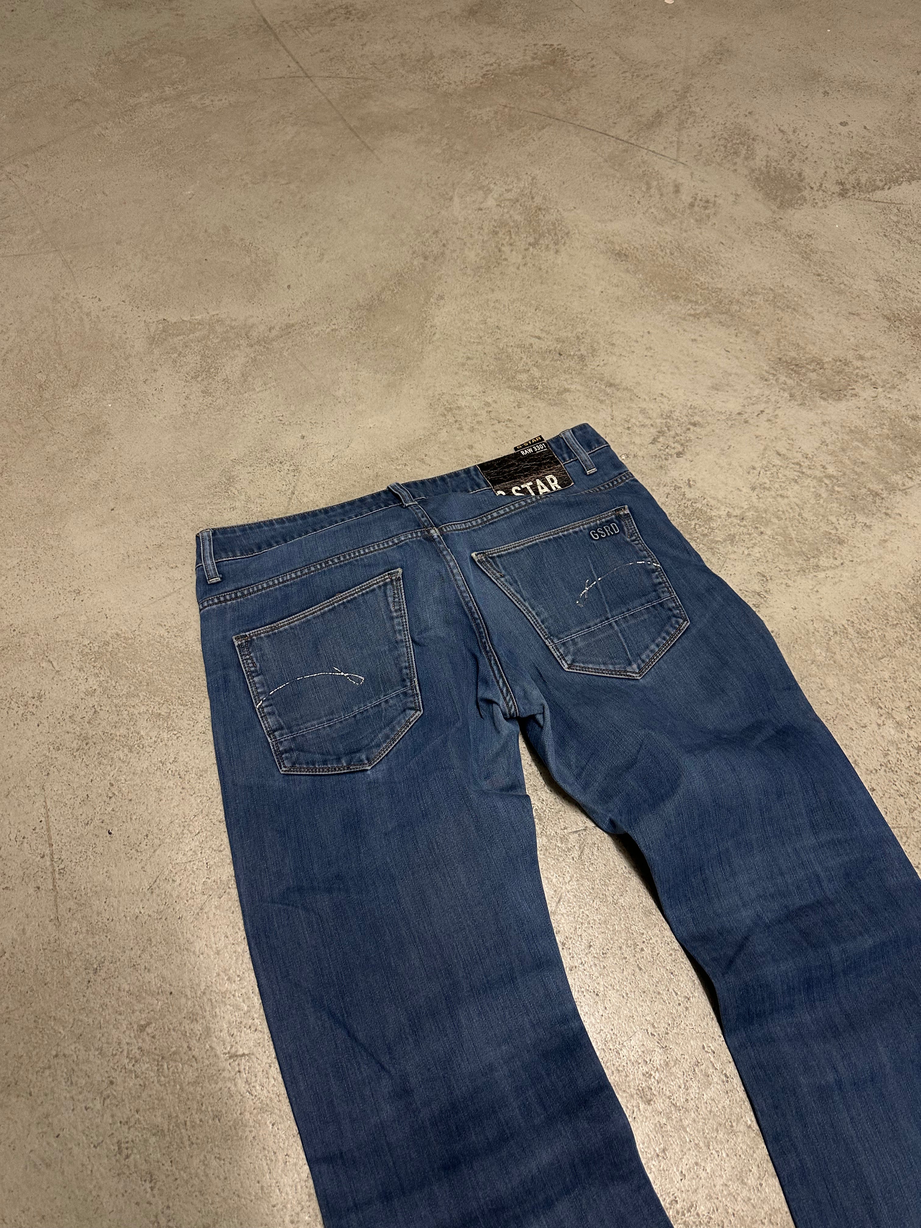 G-Star Raw Attac Straight Fit Jeans – W34 L30 (Blau)