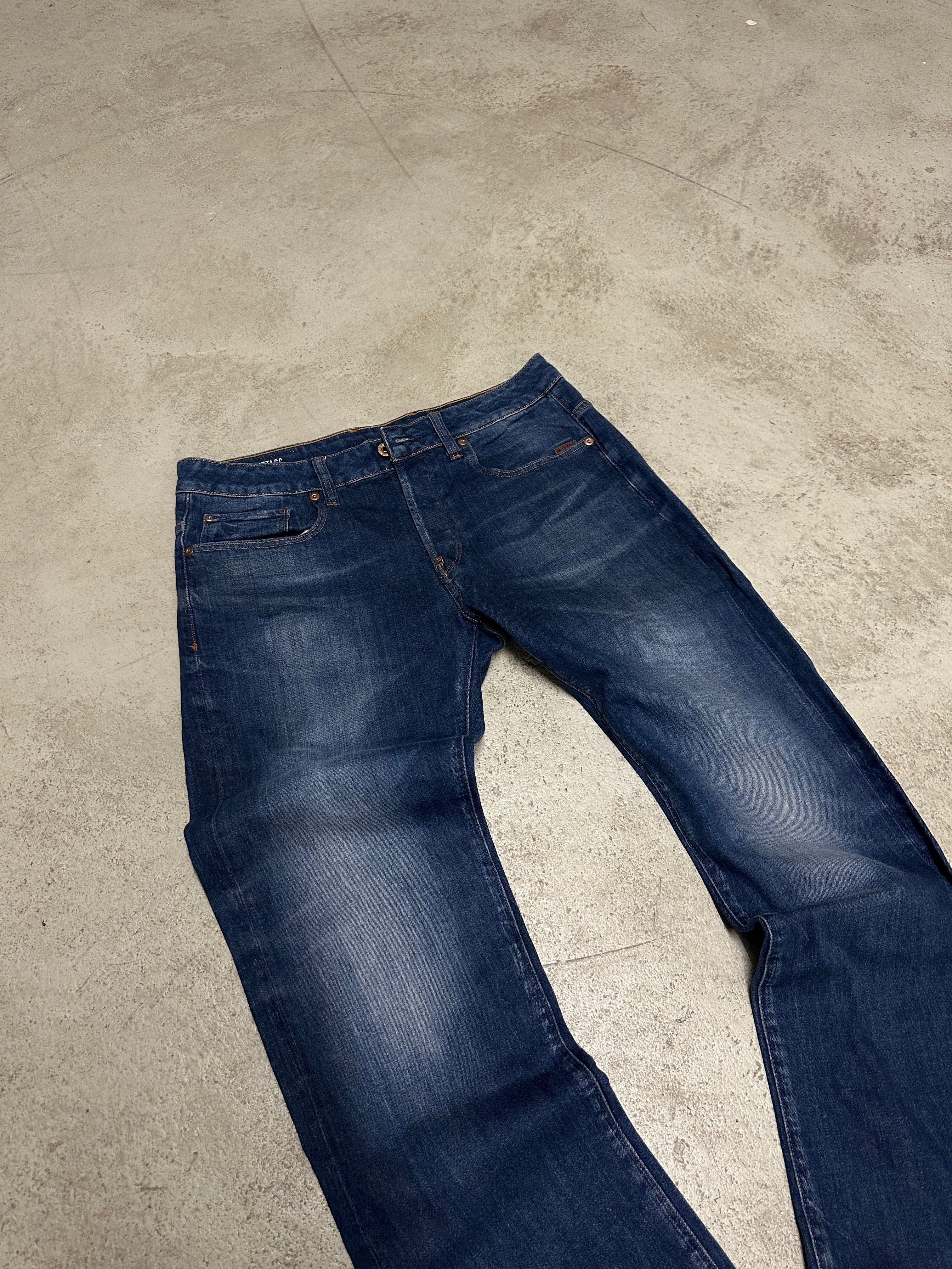 G-Star Raw Attac Straight Fit Jeans – W31 L32 (Dunkelblau)
