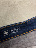 G-Star Raw Attac Straight Fit Jeans – W31 L32 (Dunkelblau)