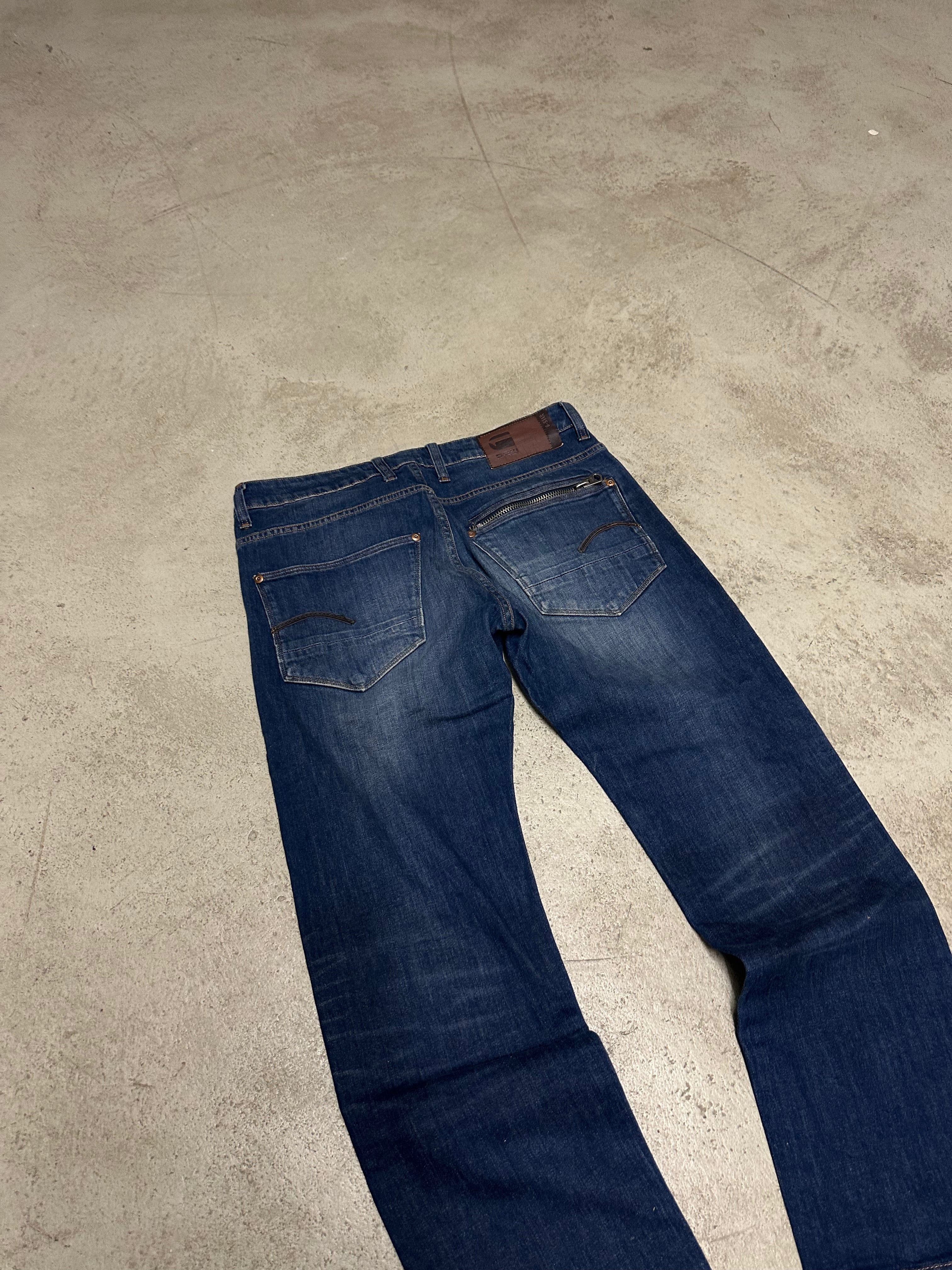 G-Star Raw Attac Straight Fit Jeans – W31 L32 (Dunkelblau)