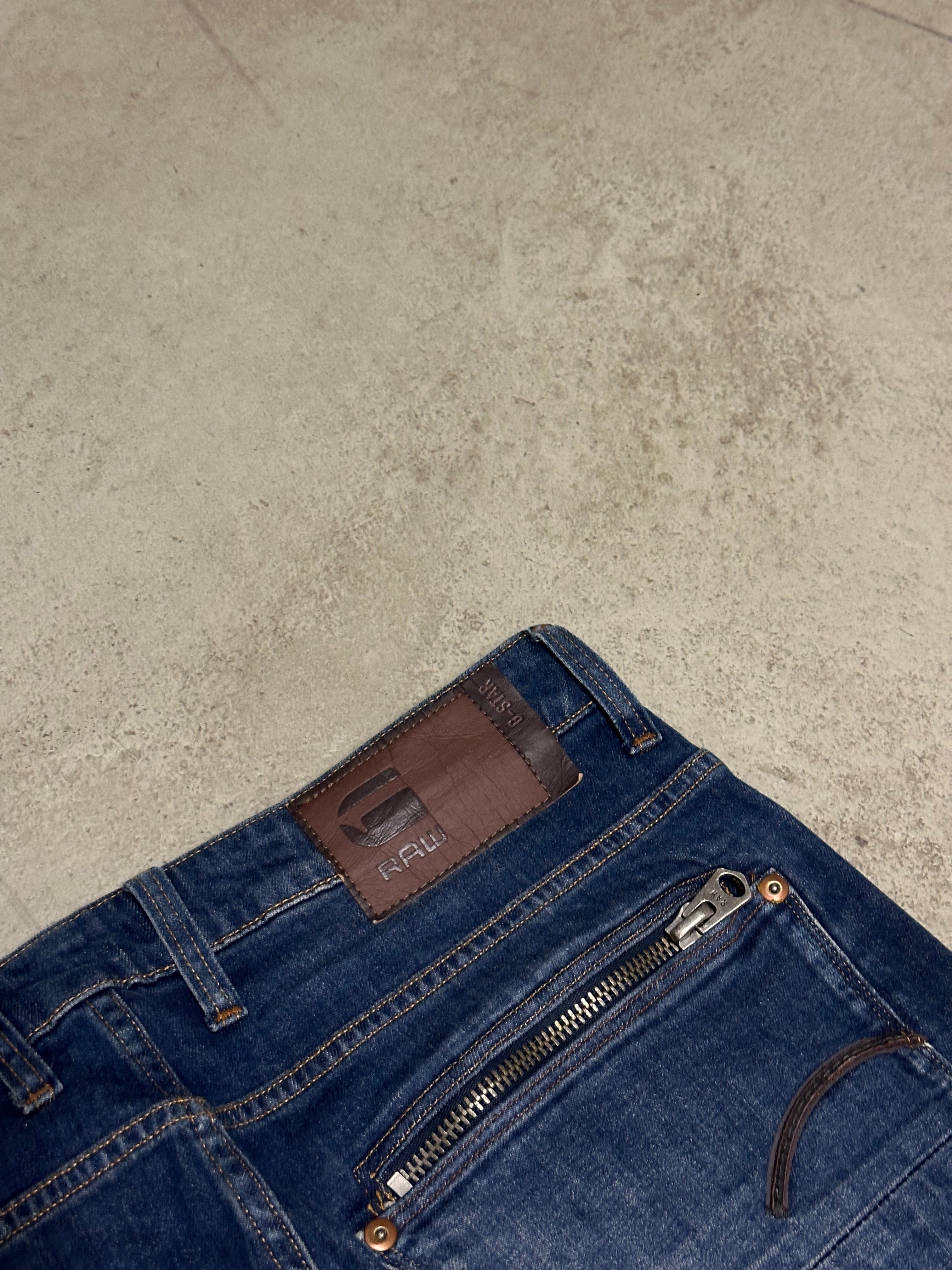 G-Star Raw Attac Straight Fit Jeans – W31 L32 (Dunkelblau)