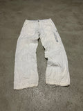 Seltene! Vintage G-Star Raw Baggy Patched Out Hose – Weiß