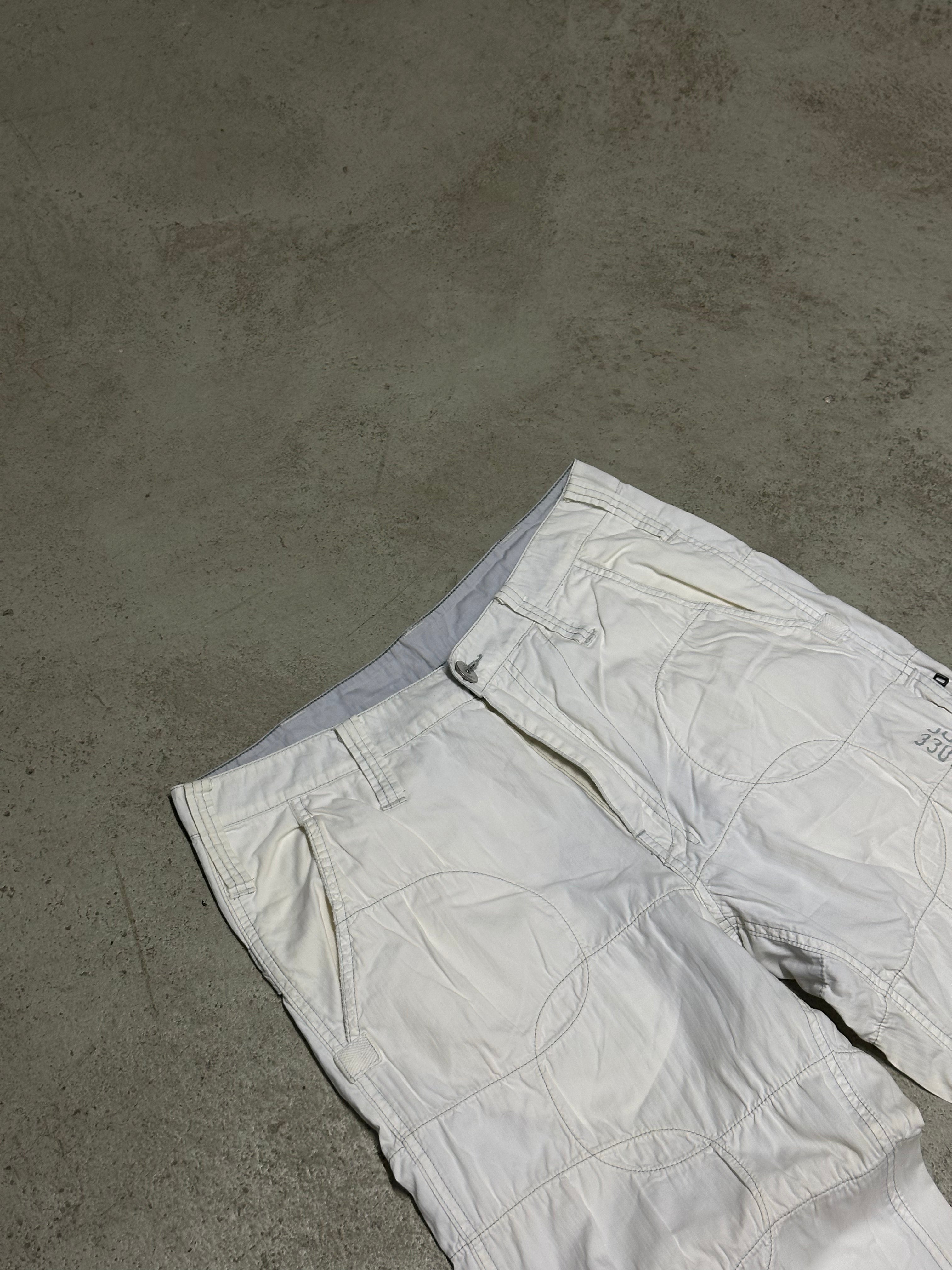 Seltene! Vintage G-Star Raw Baggy Patched Out Hose – Weiß