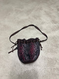 Vintage George Gina & Lucy Handtasche – Freshly Squeezed Kisses (Schwarz/Rot)