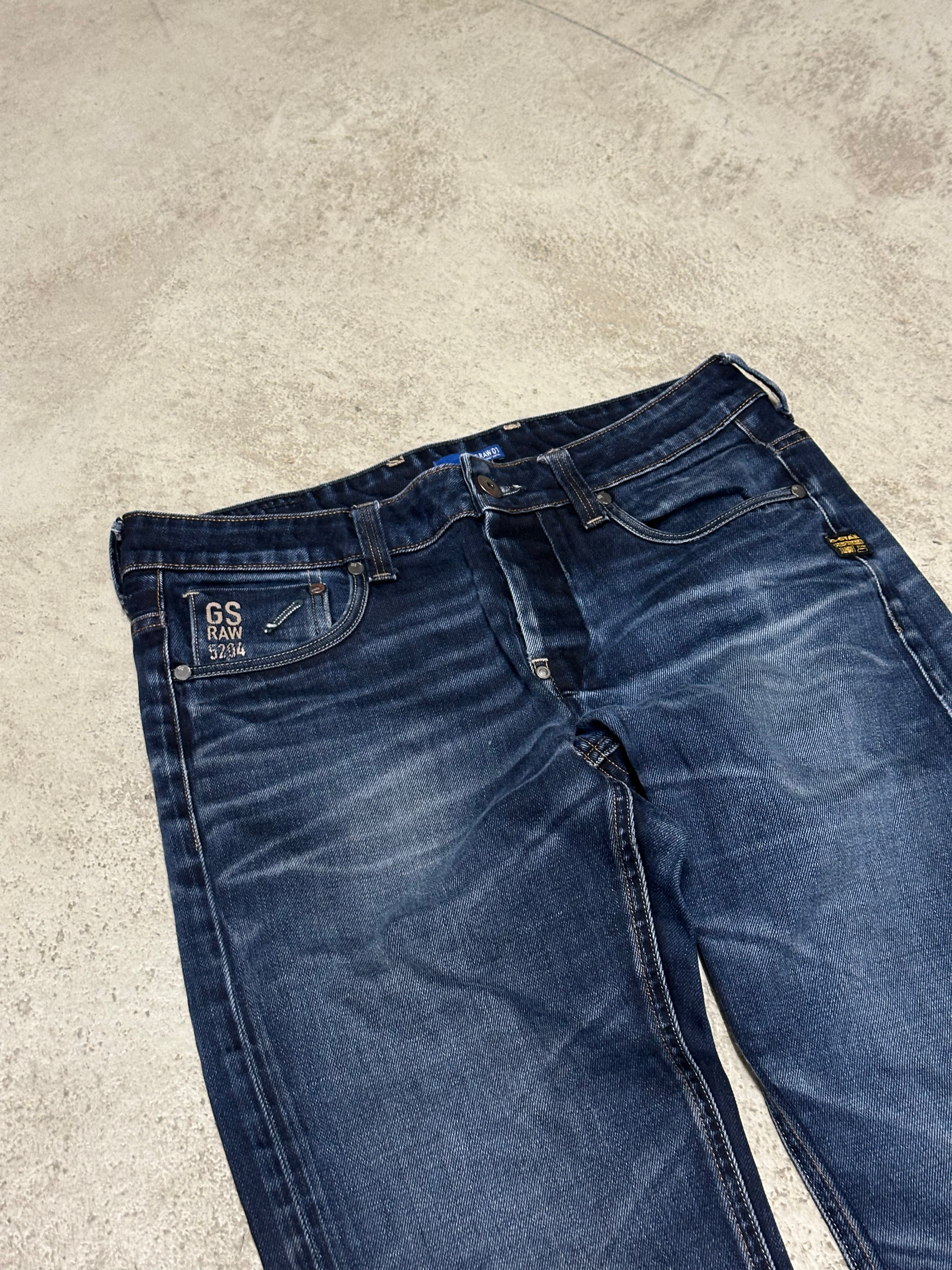 G-Star Raw Attac Straight Fit Jeans – W31 L32 (Dunkelblau)
