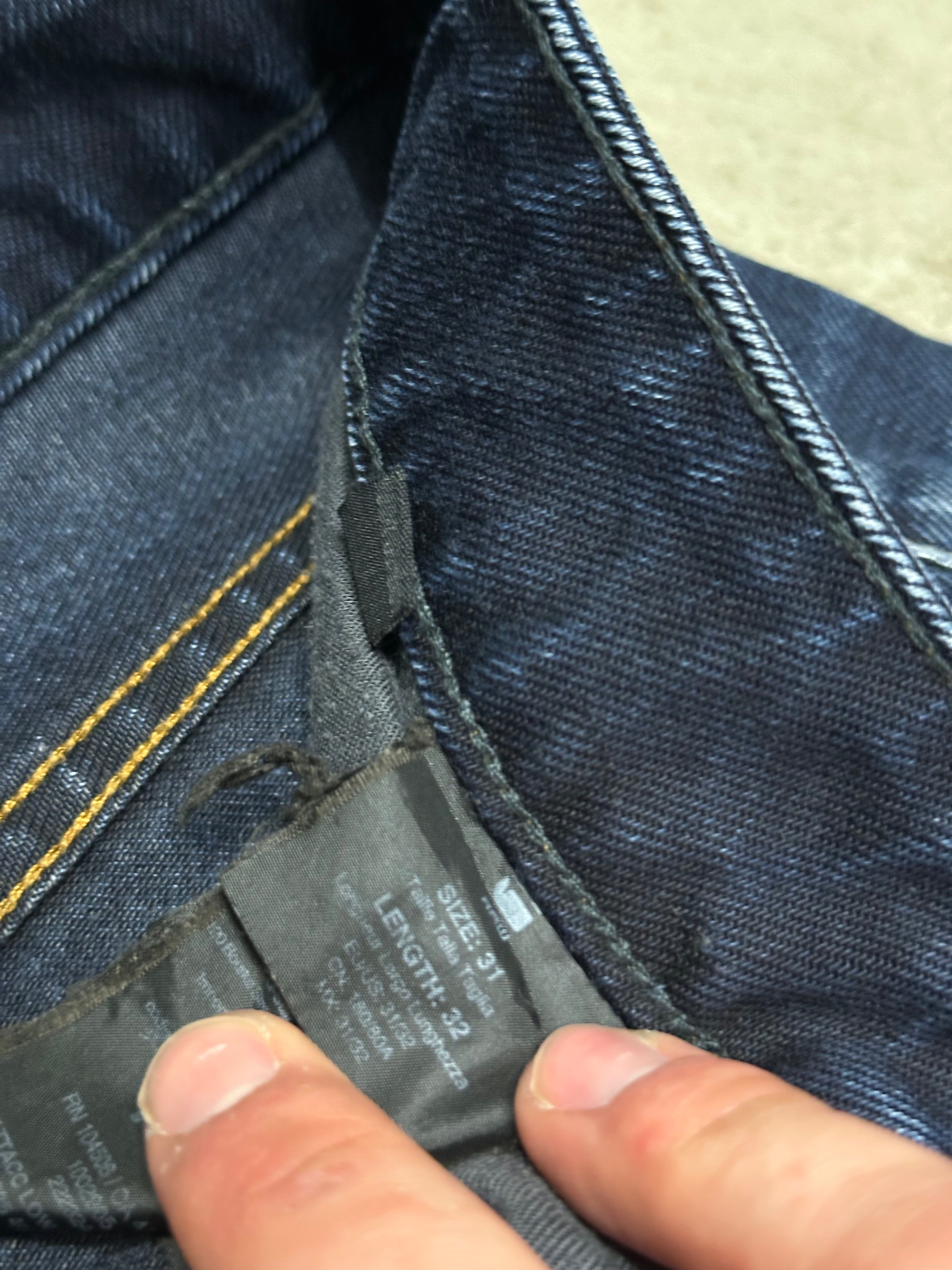 G-Star Raw Attac Straight Fit Jeans – W31 L32 (Dunkelblau)