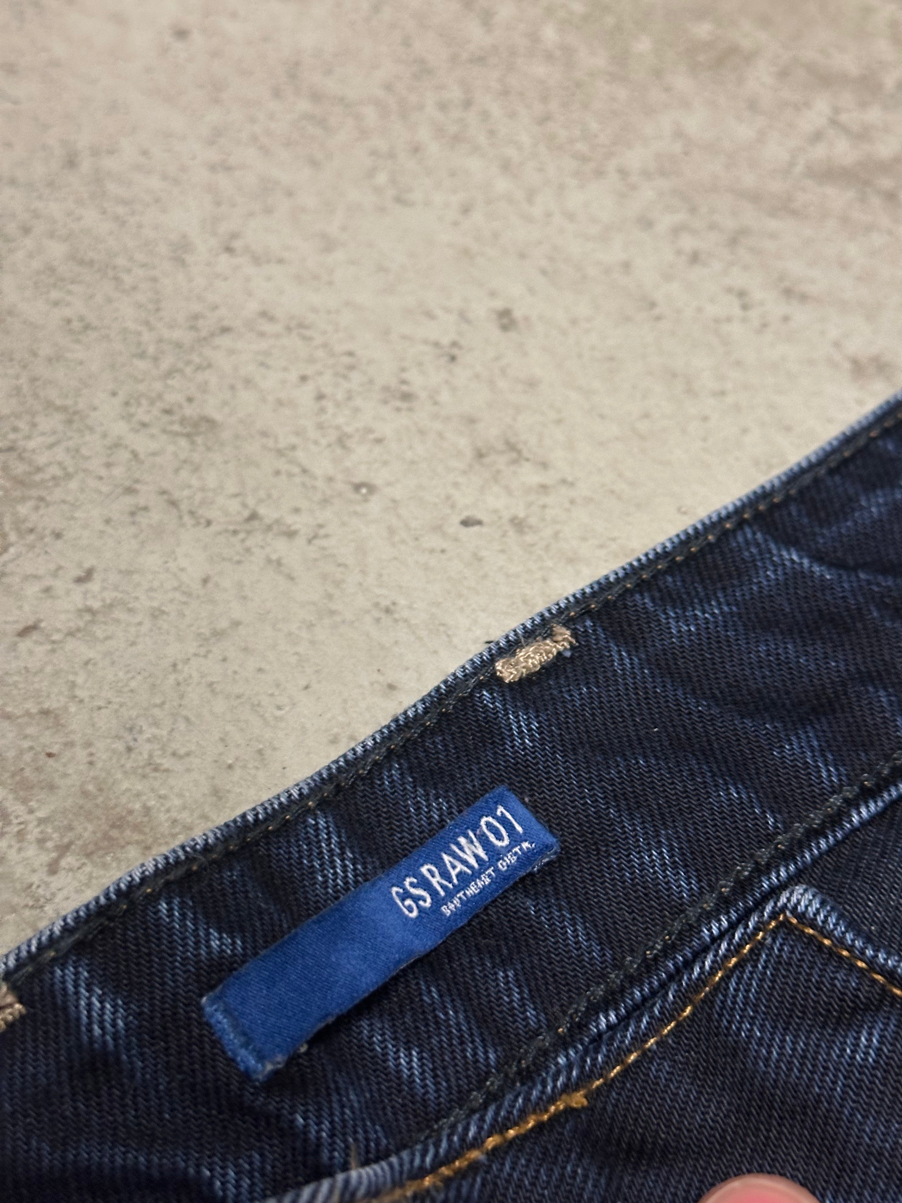 G-Star Raw Attac Straight Fit Jeans – W31 L32 (Dunkelblau)