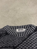 Vintage Hugo Boss Knitsweater – Größe XL – Grau