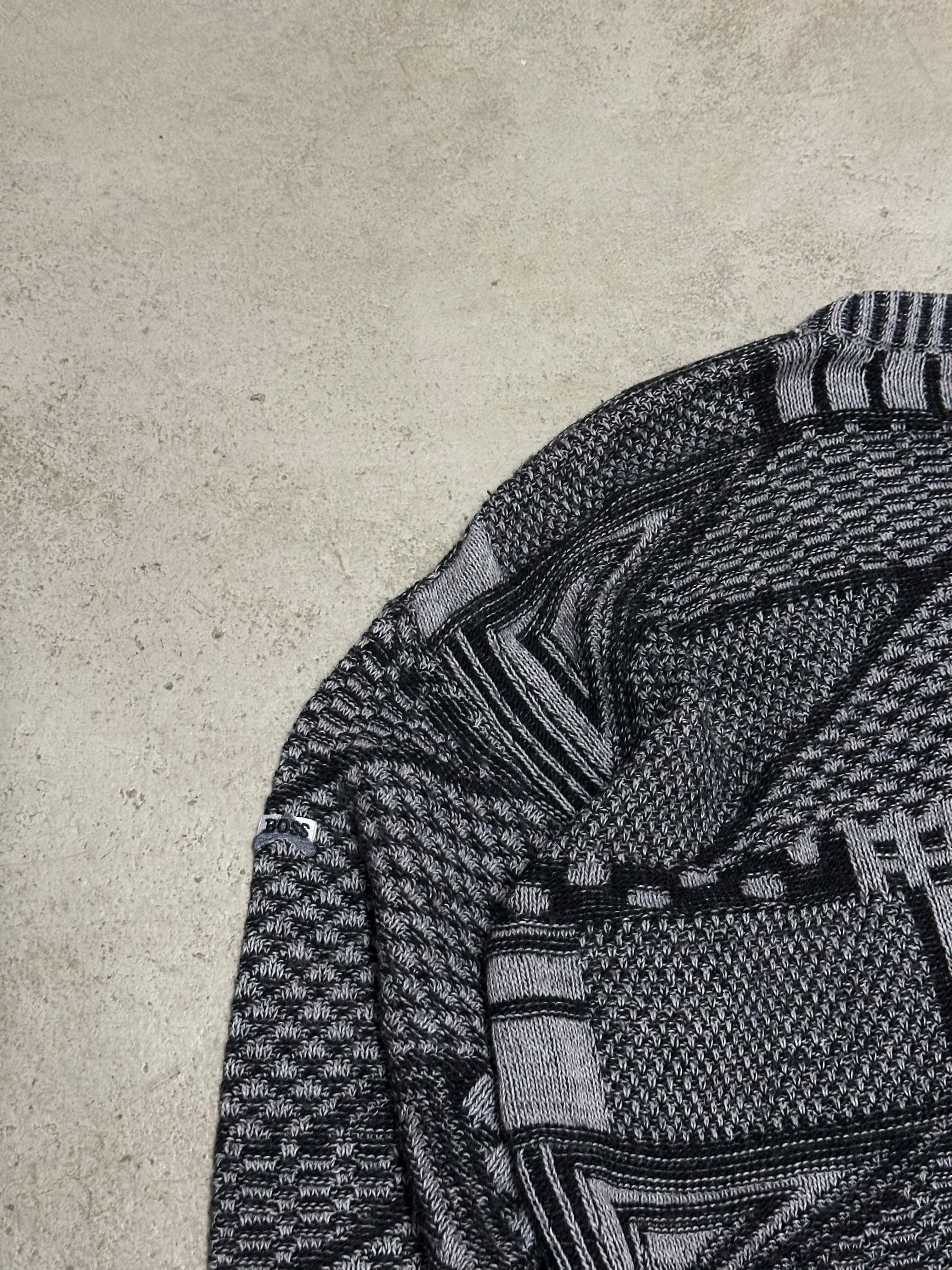 Vintage Hugo Boss Knitsweater – Größe XL – Grau