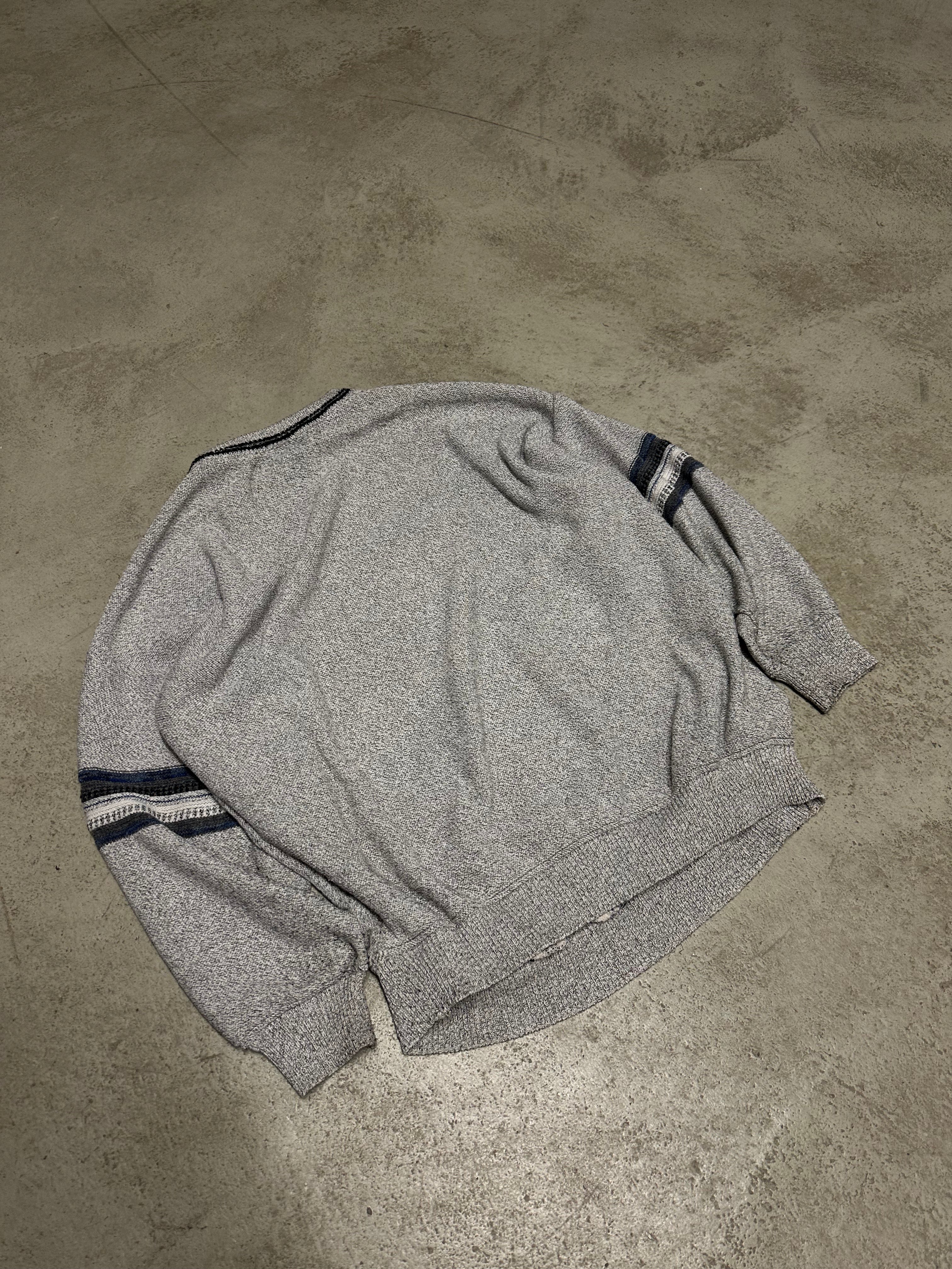 Vintage Fairbanks Polo-Strickpullover – Größe M