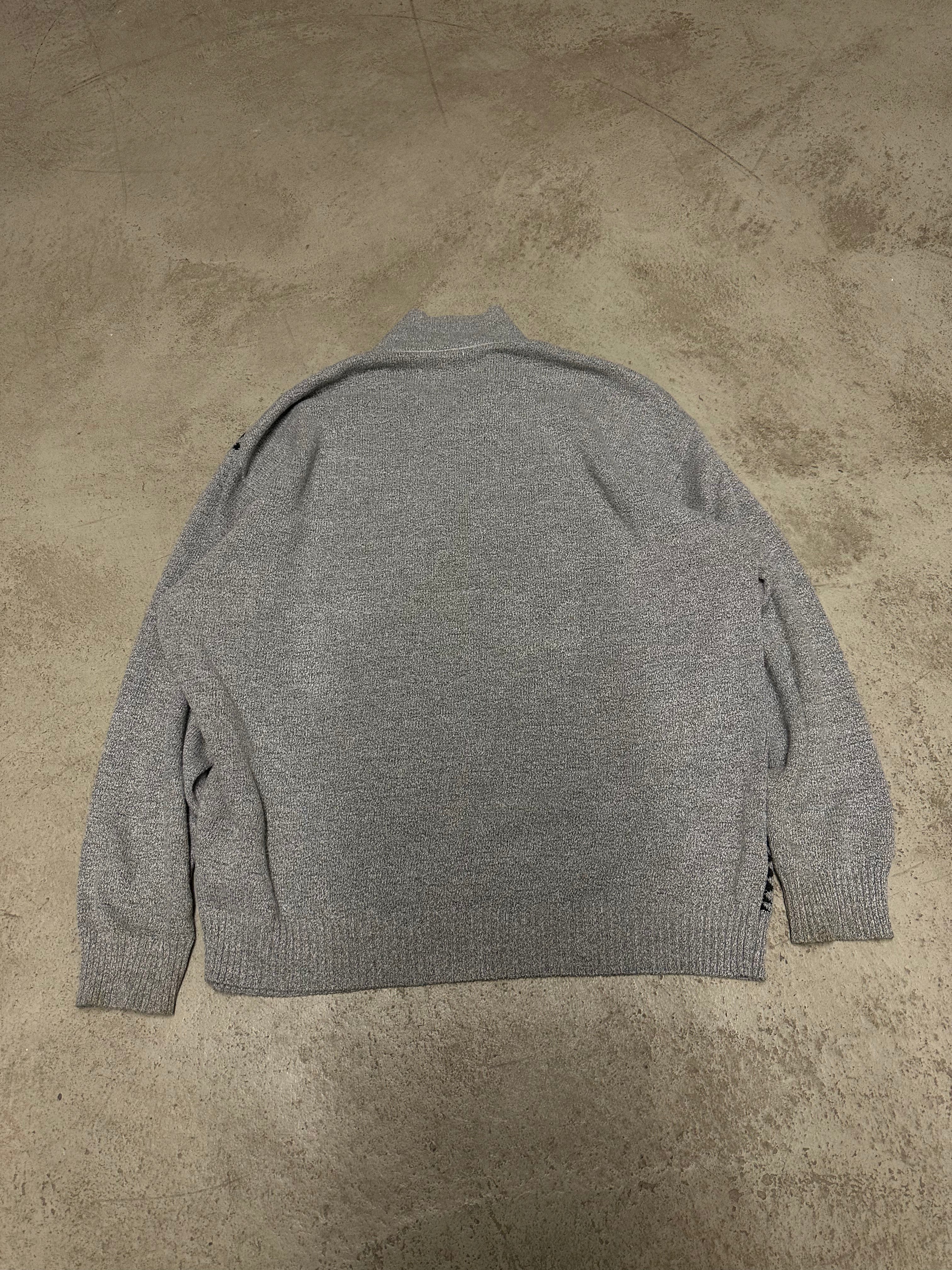 Vintage Fairbanks Polo-Strickpullover – Größe M