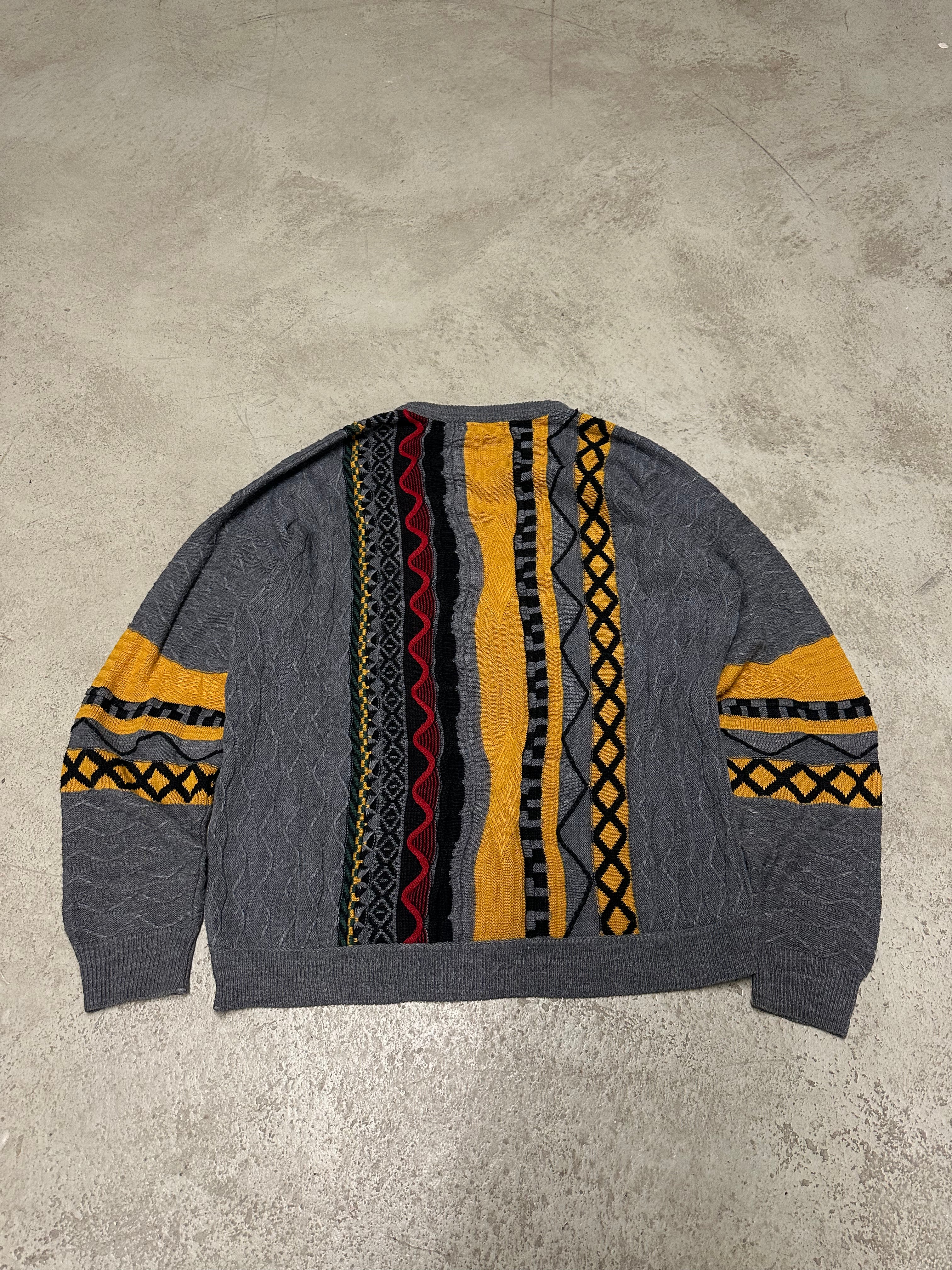Vintage Carlo Colucci Type Men’s World Strickpullover – Größe M