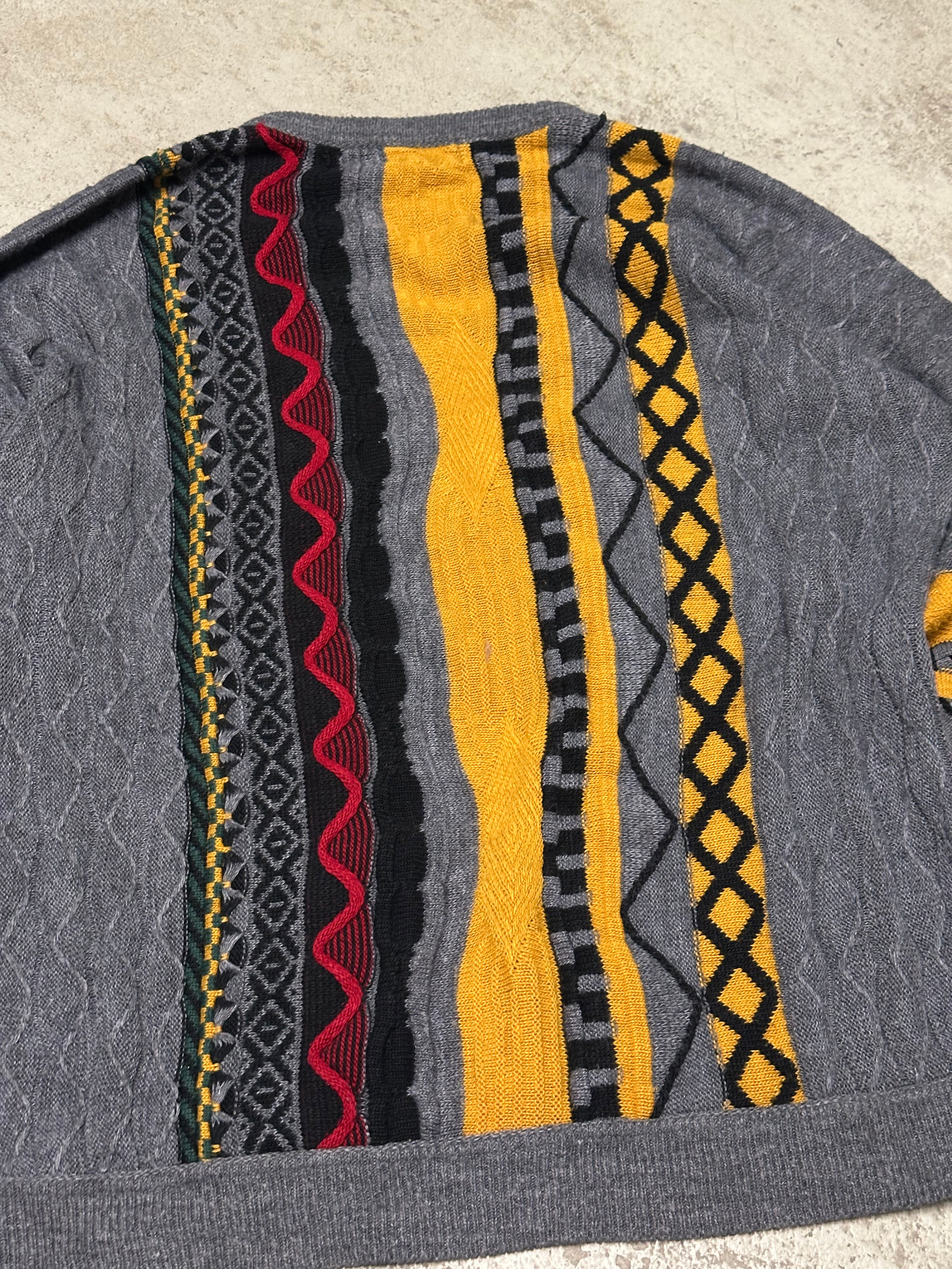 Vintage Carlo Colucci Type Men’s World Strickpullover – Größe M