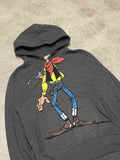 Vintage Lucky Luke Pullover – Größe M (Grau, 2010)