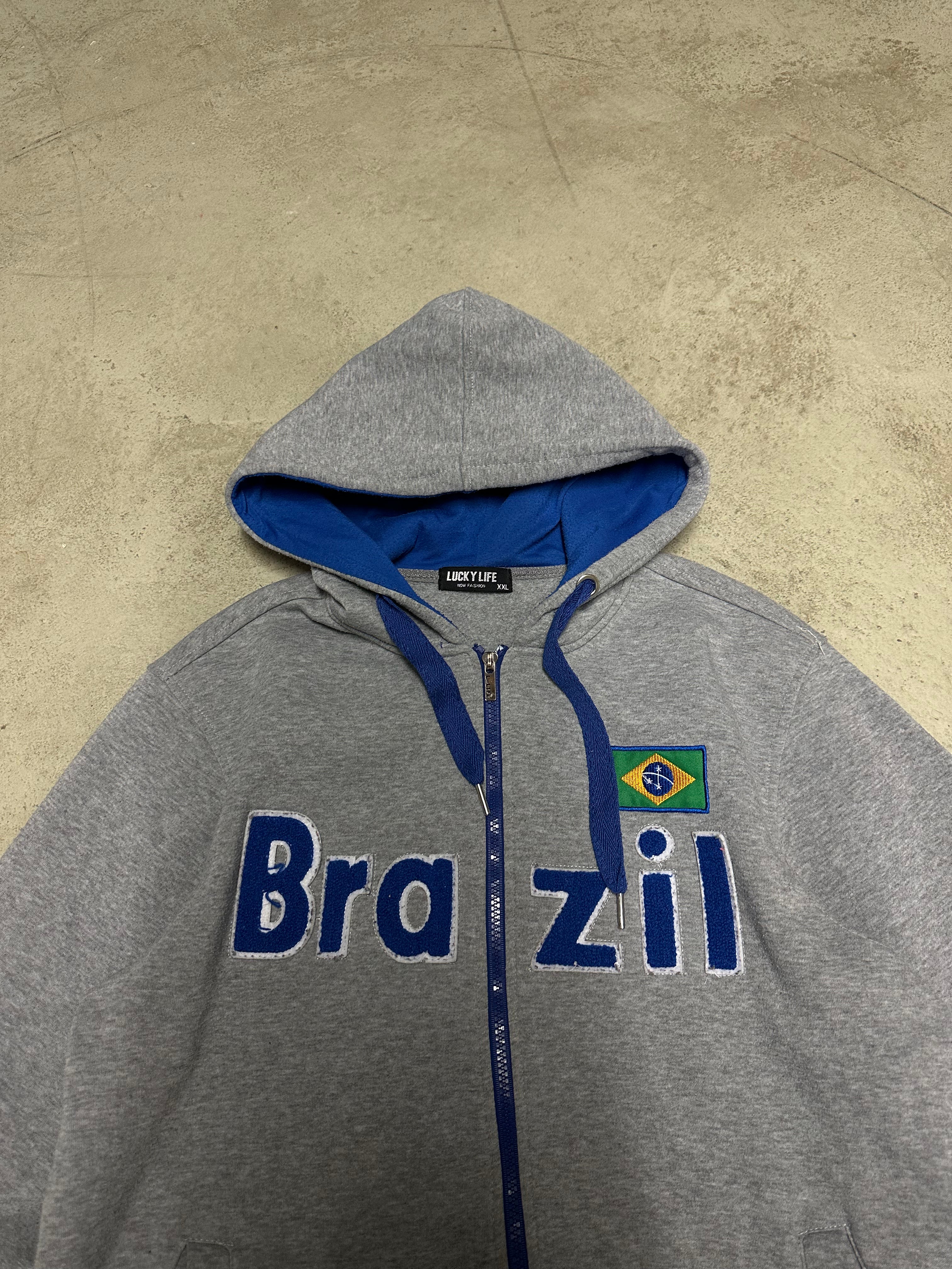 Vintage Brazil Trainingsanzug – Größe XXL (Grau)