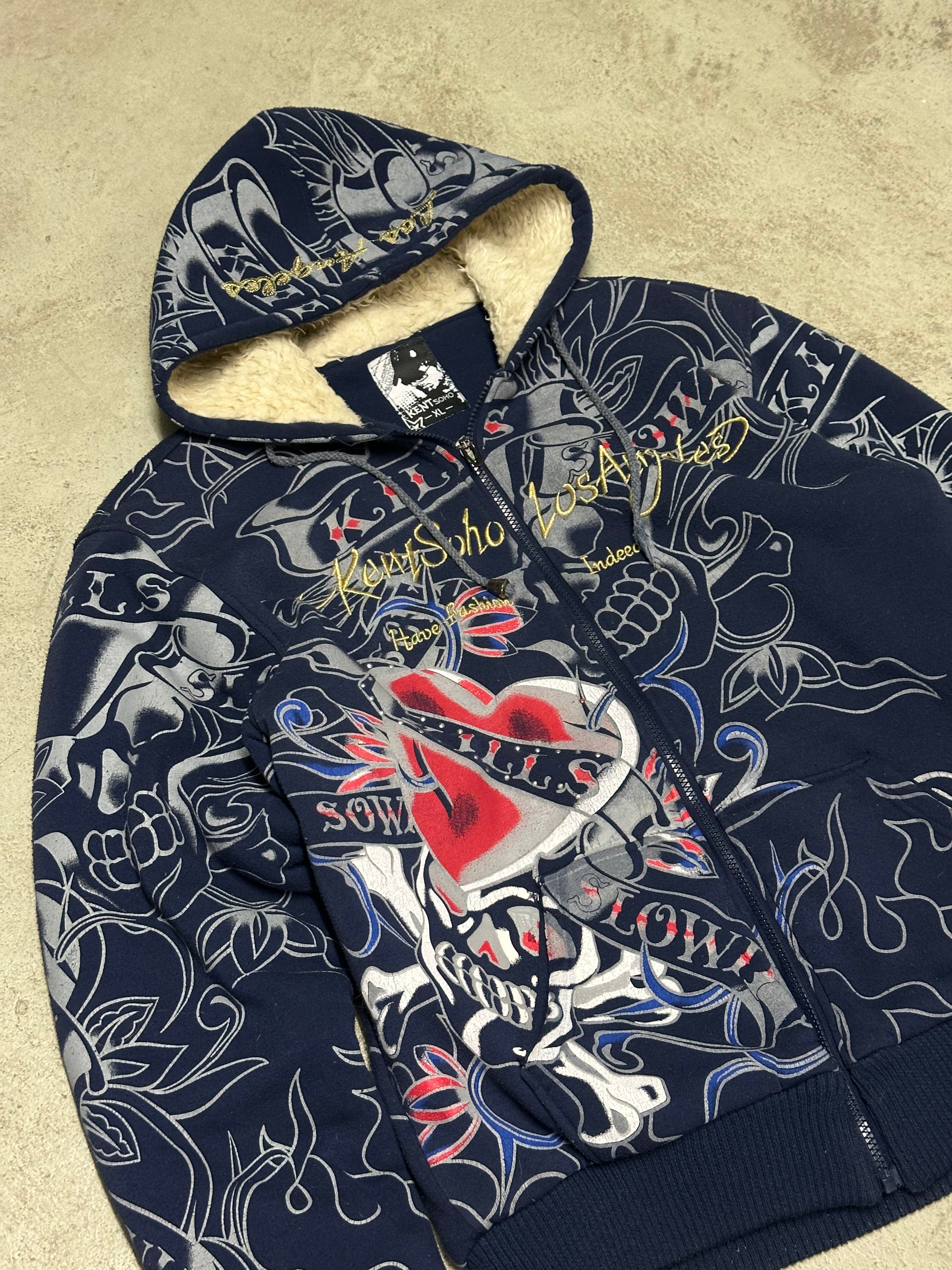 Ed Hardy Type Kent Soho Sweatjacke – Größe XL