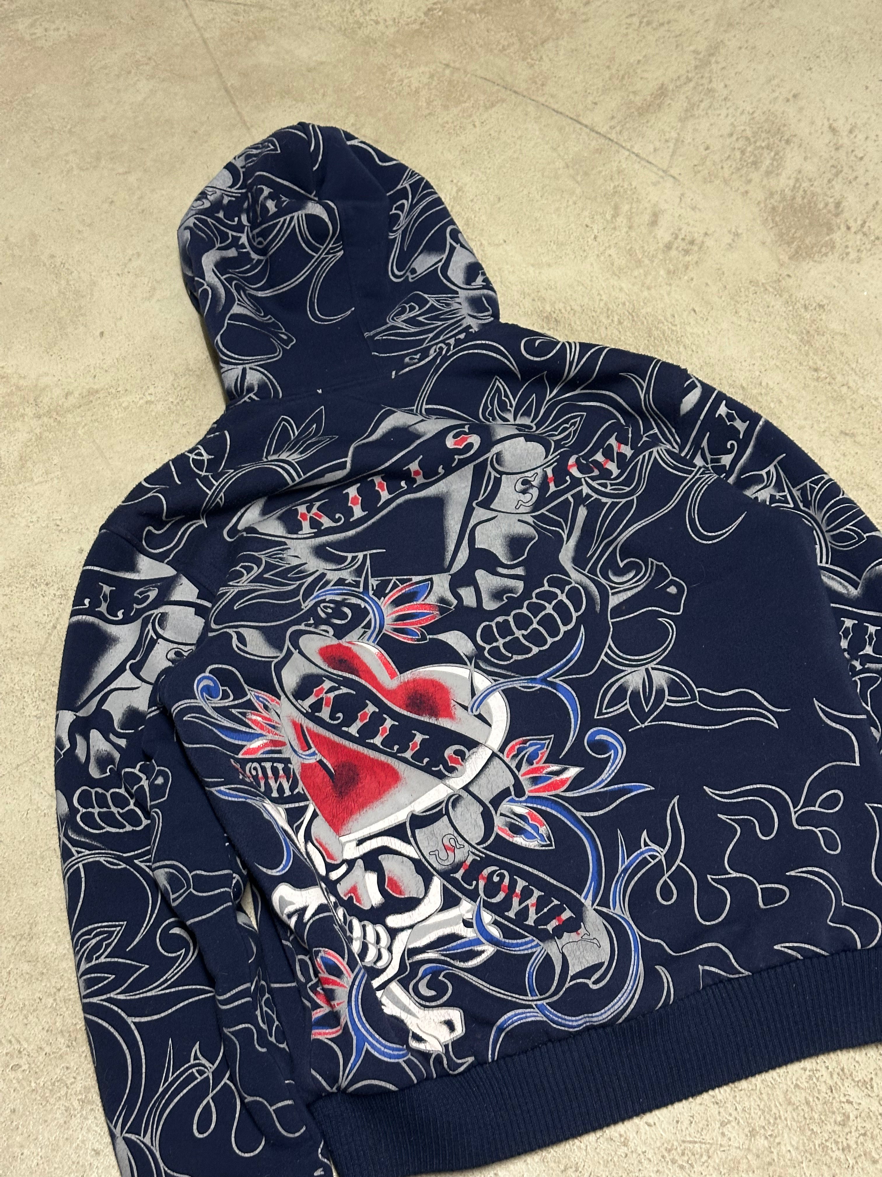 Ed Hardy Type Kent Soho Sweatjacke – Größe XL