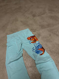 Vintage Ed Hardy Jogger – Größe L (Babyblau)