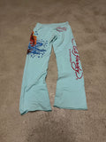 Vintage Ed Hardy Jogger – Größe L (Babyblau)
