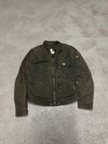 Vintage G-Star Raw Biker Jacke – Grün, Größe M