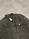 Vintage G-Star Raw Biker Jacke – Grün, Größe M