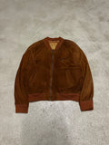 Vintage Machiavelli Echtlederjacke – Grau, Größe XL
