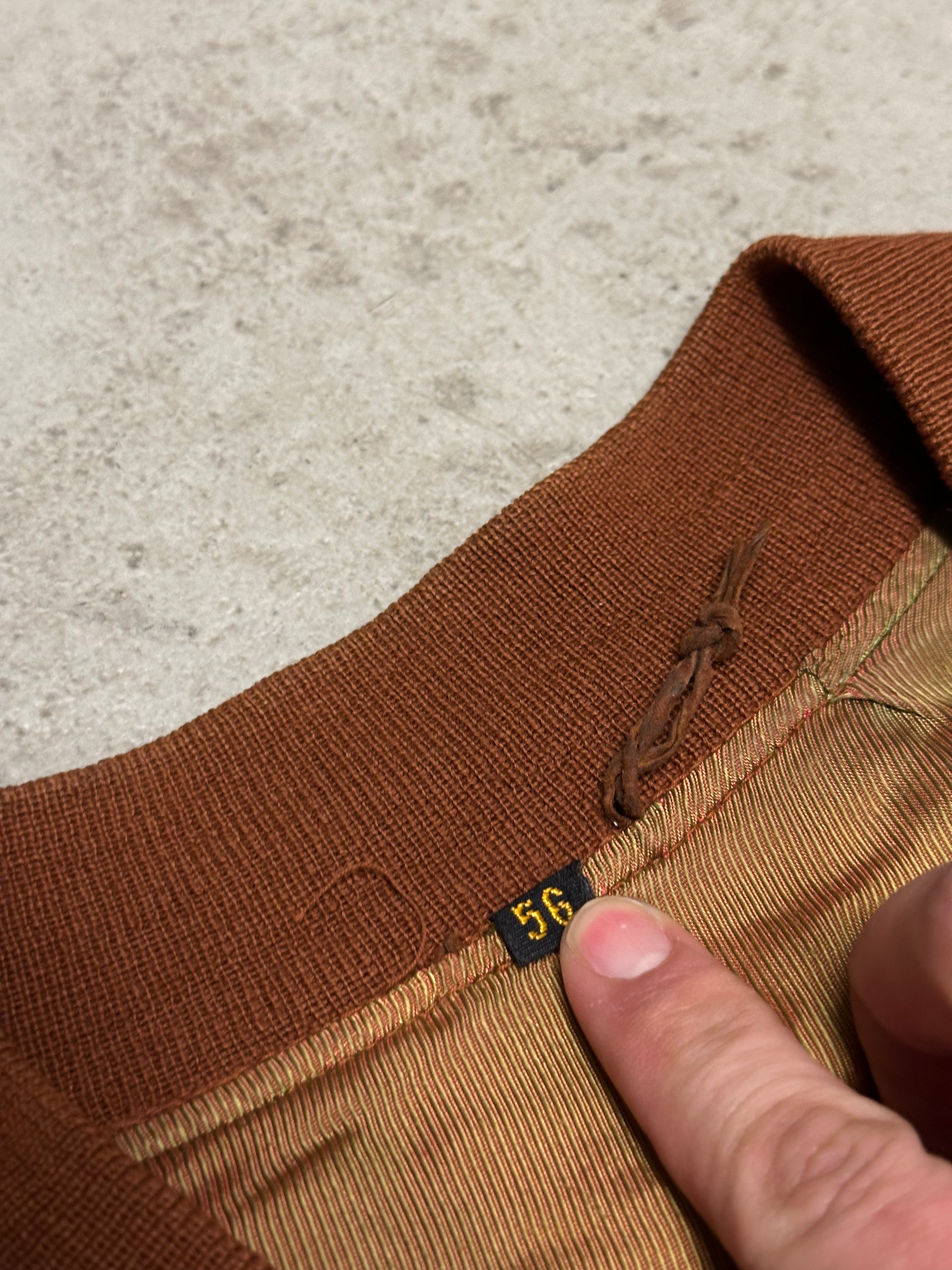 Vintage Machiavelli Echtlederjacke – Grau, Größe XL