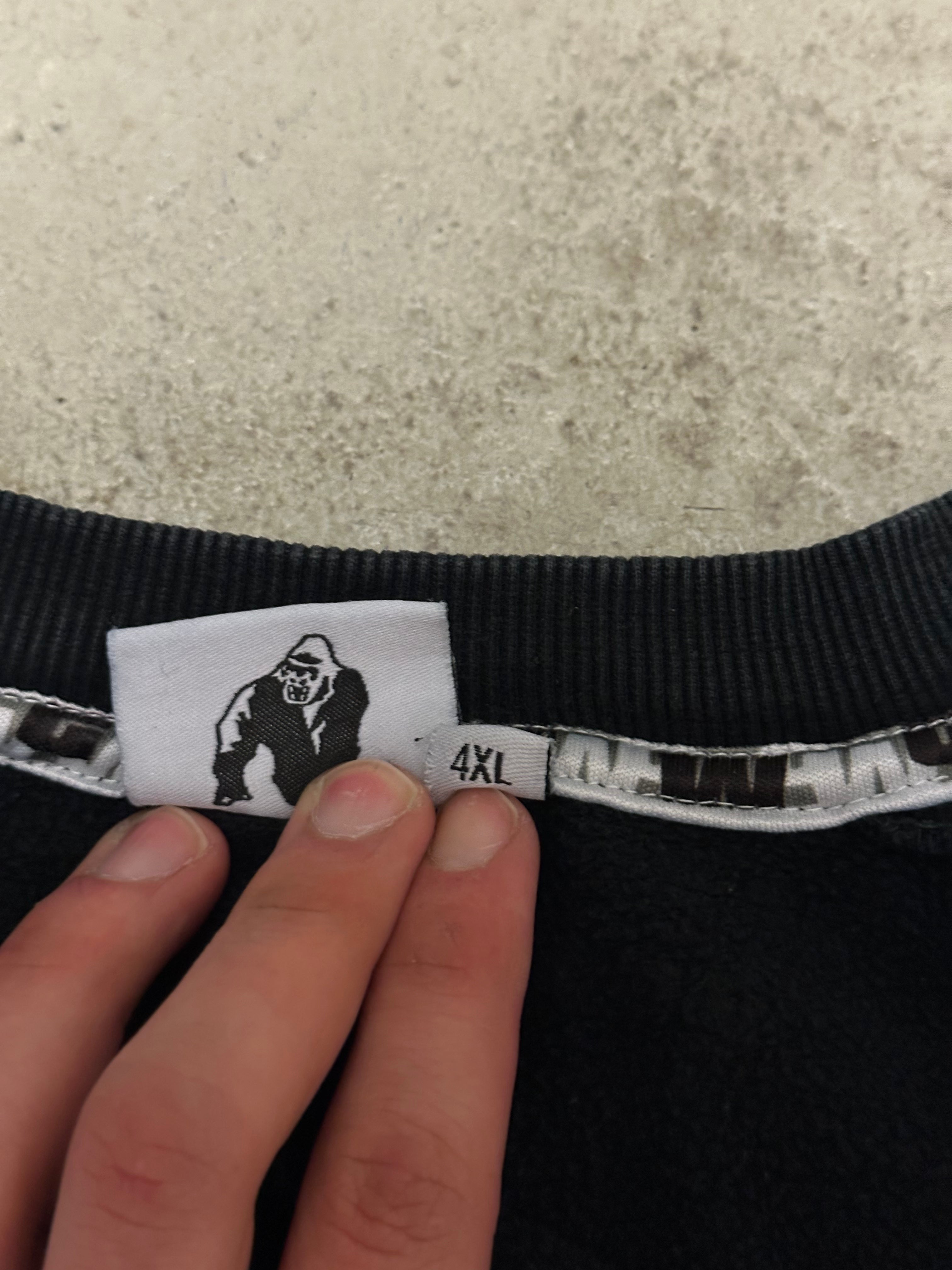 Vintage Gorilla Wear Sweater – Größe 4XL (Schwarz)