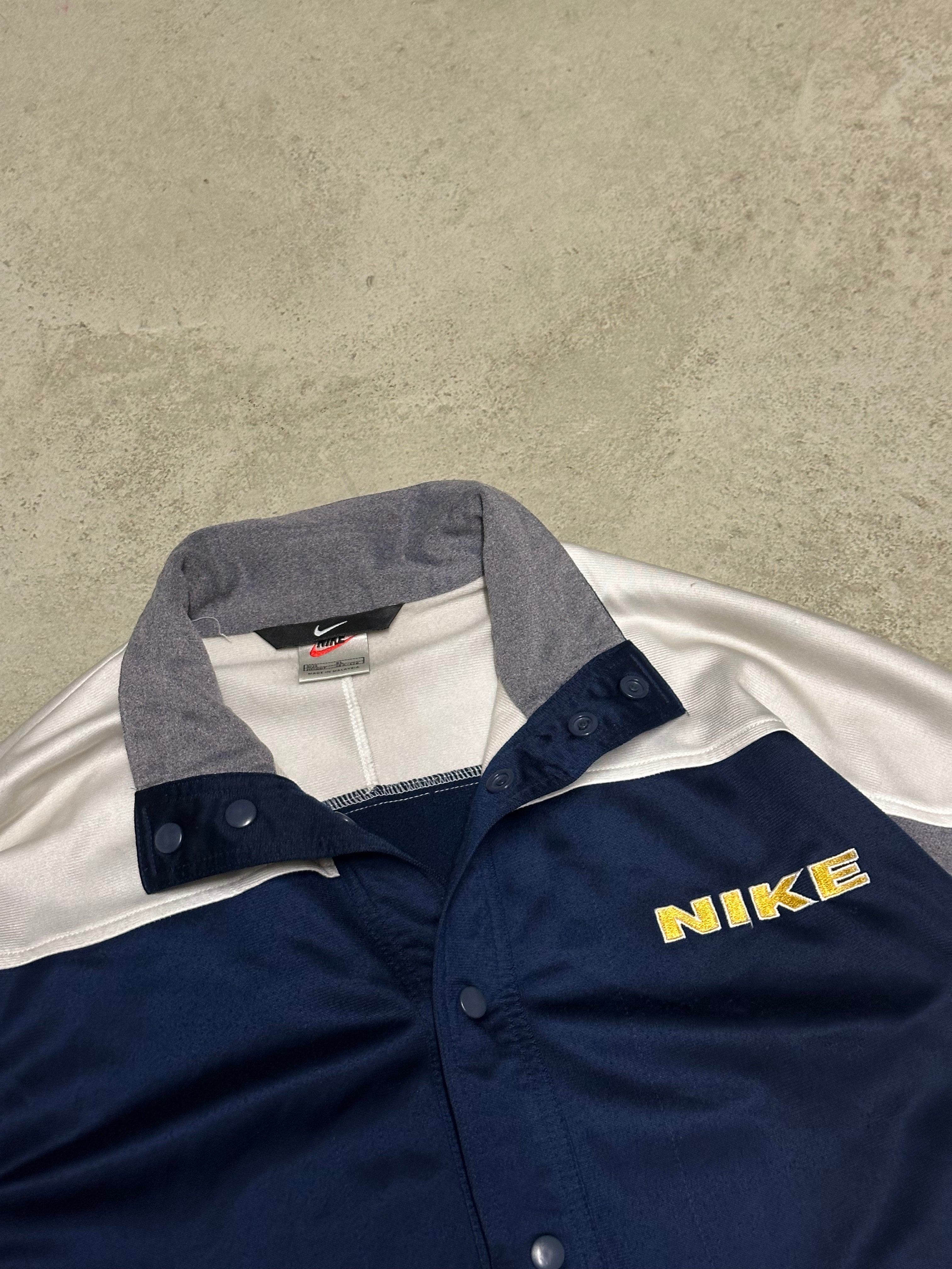 Vintage Nike Trackjacket – Größe XL (Blau/Grau)