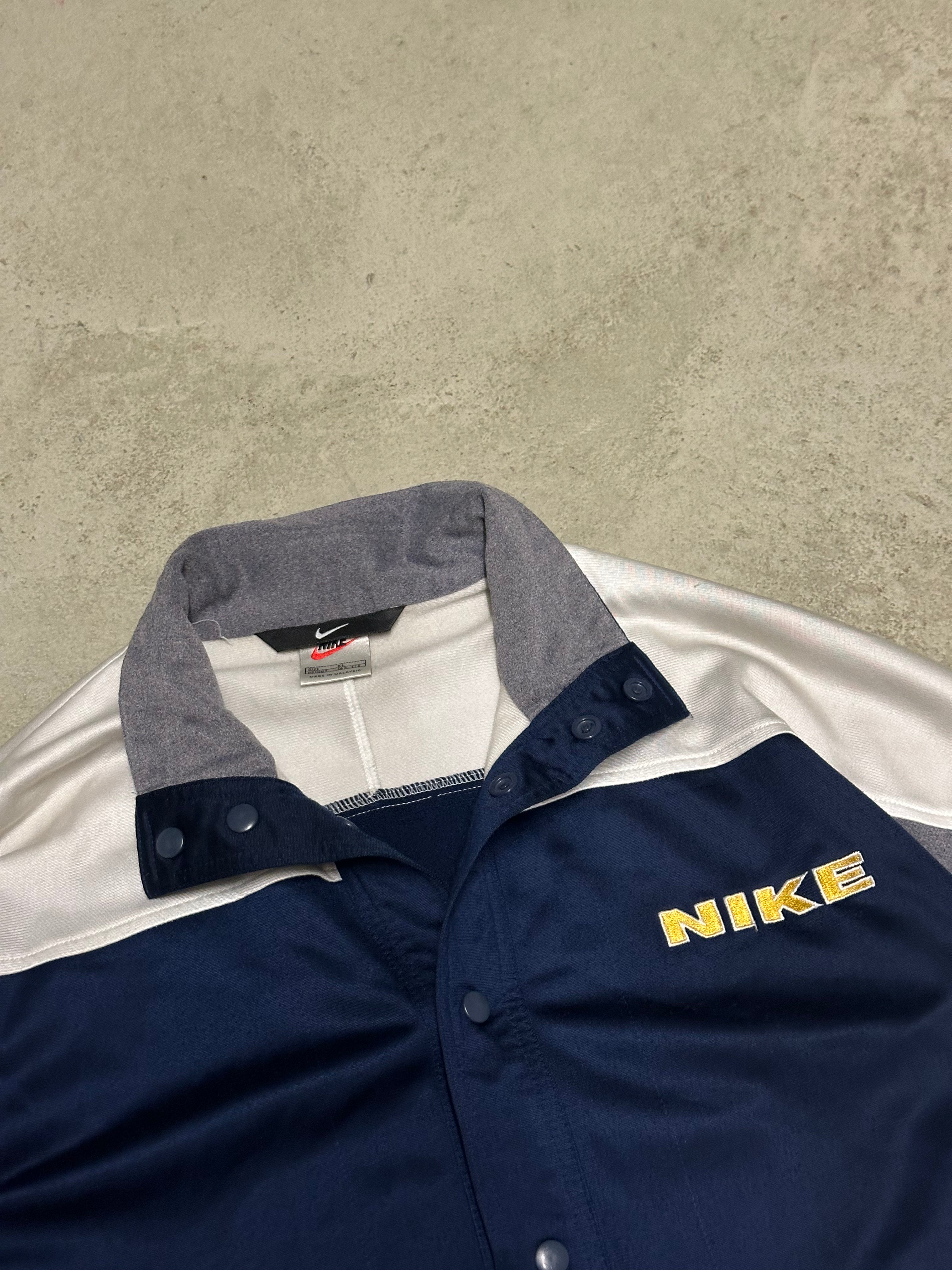 Vintage Nike Trackjacket – Größe XL (Blau/Grau)
