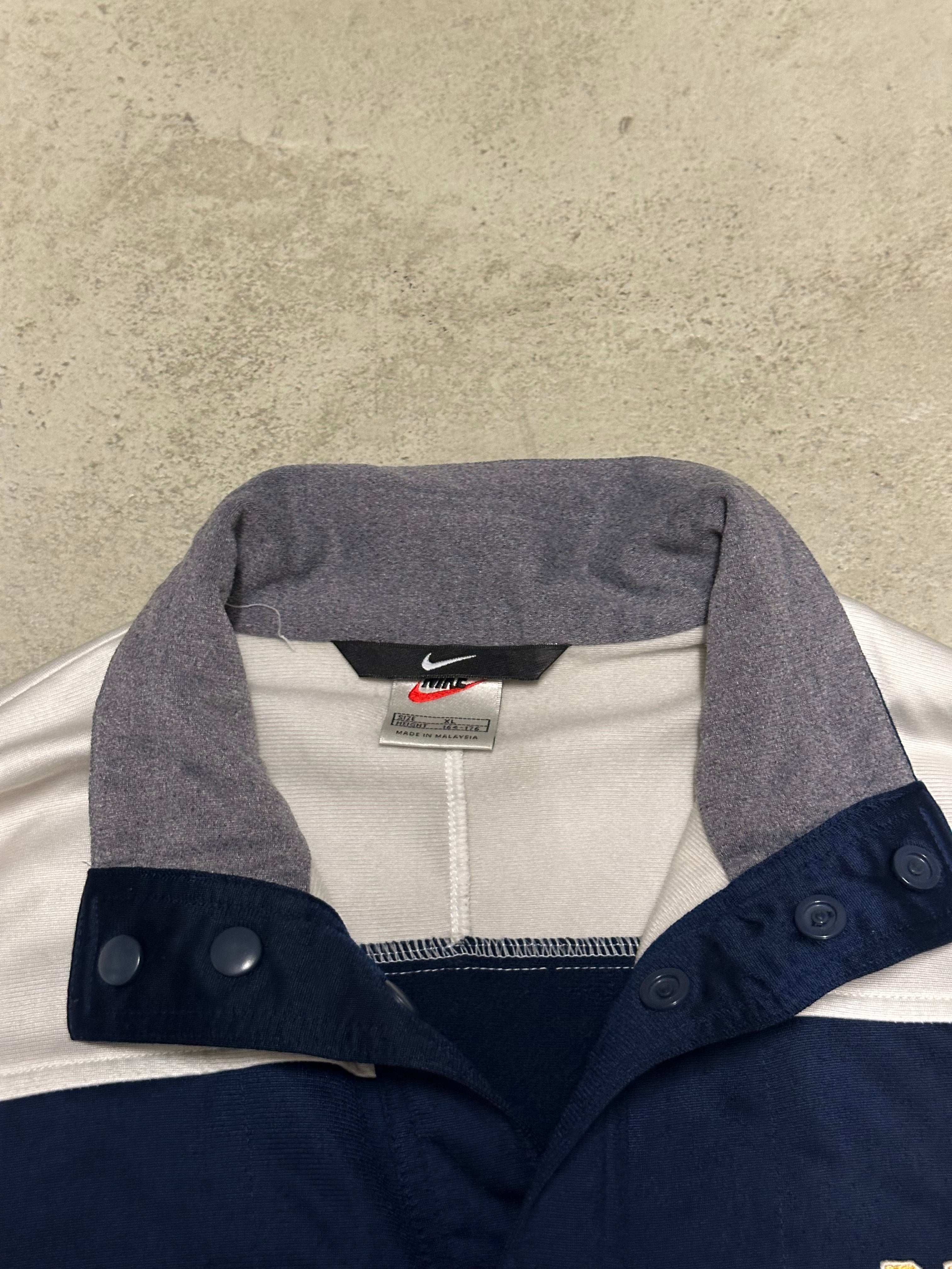 Vintage Nike Trackjacket – Größe XL (Blau/Grau)