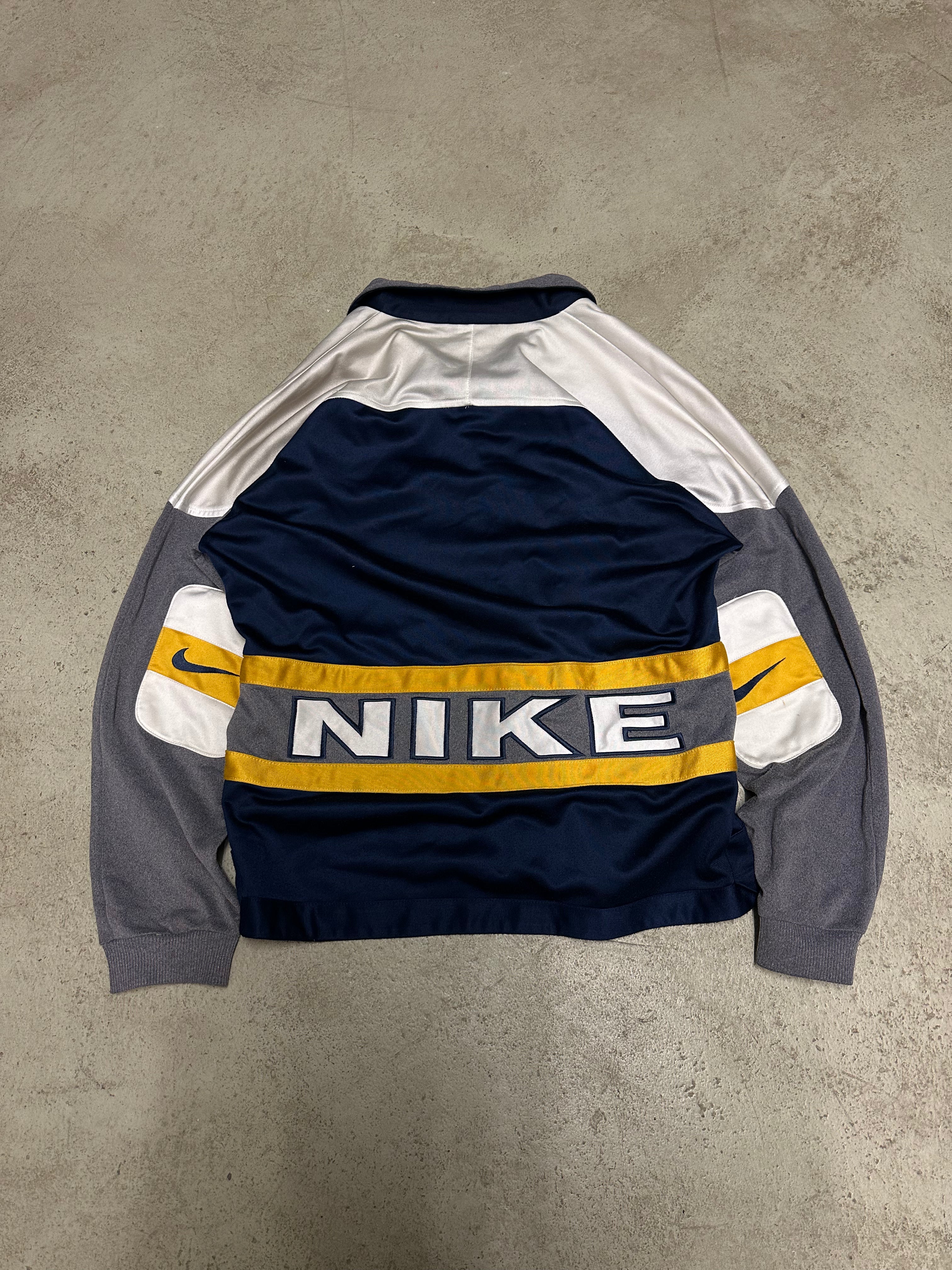 Vintage Nike Trackjacket – Größe XL (Blau/Grau)