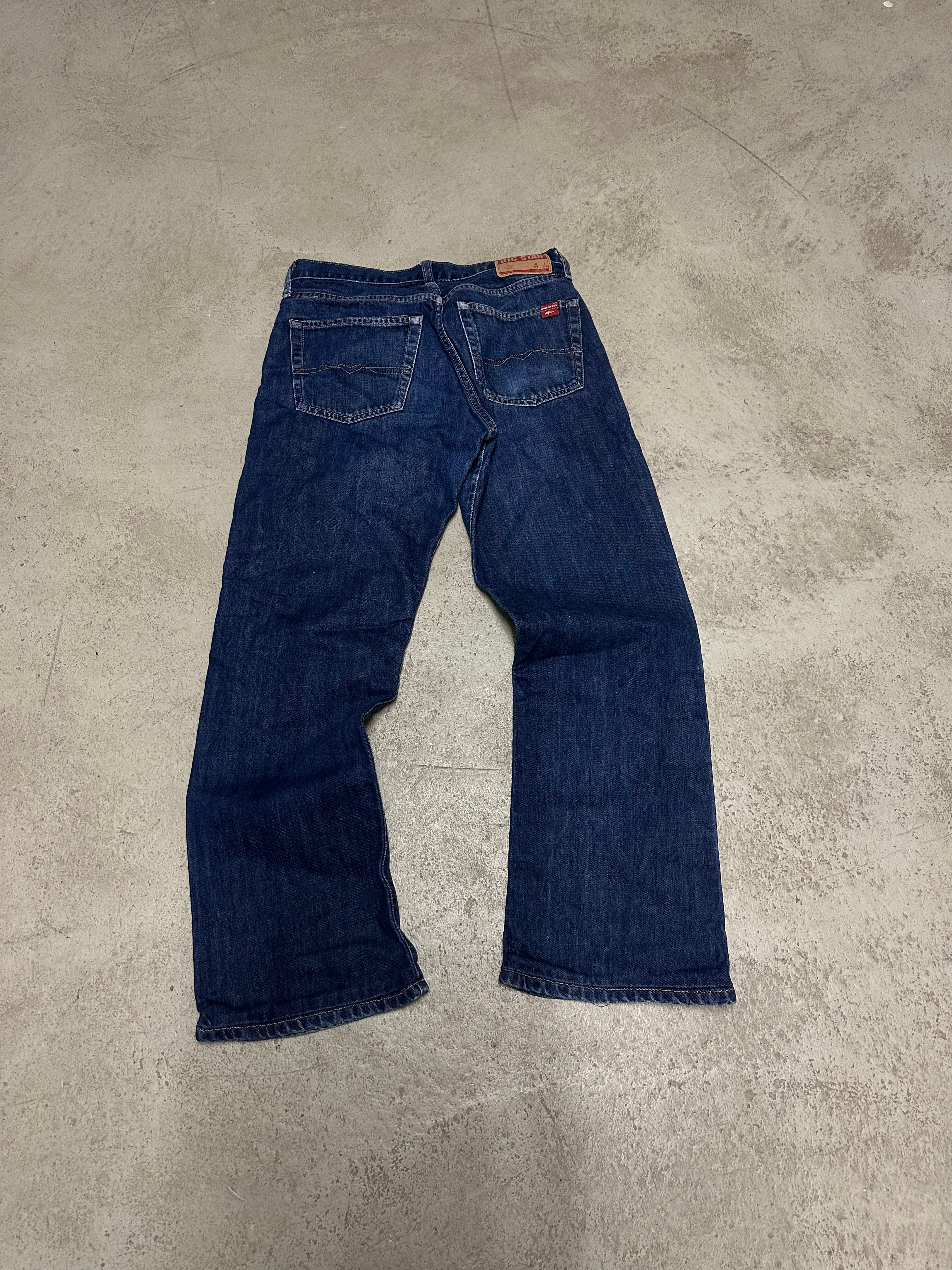 Y2K Vintage Bigstar Bootcut Jeans – W31 L32 – Blau – Low Waist