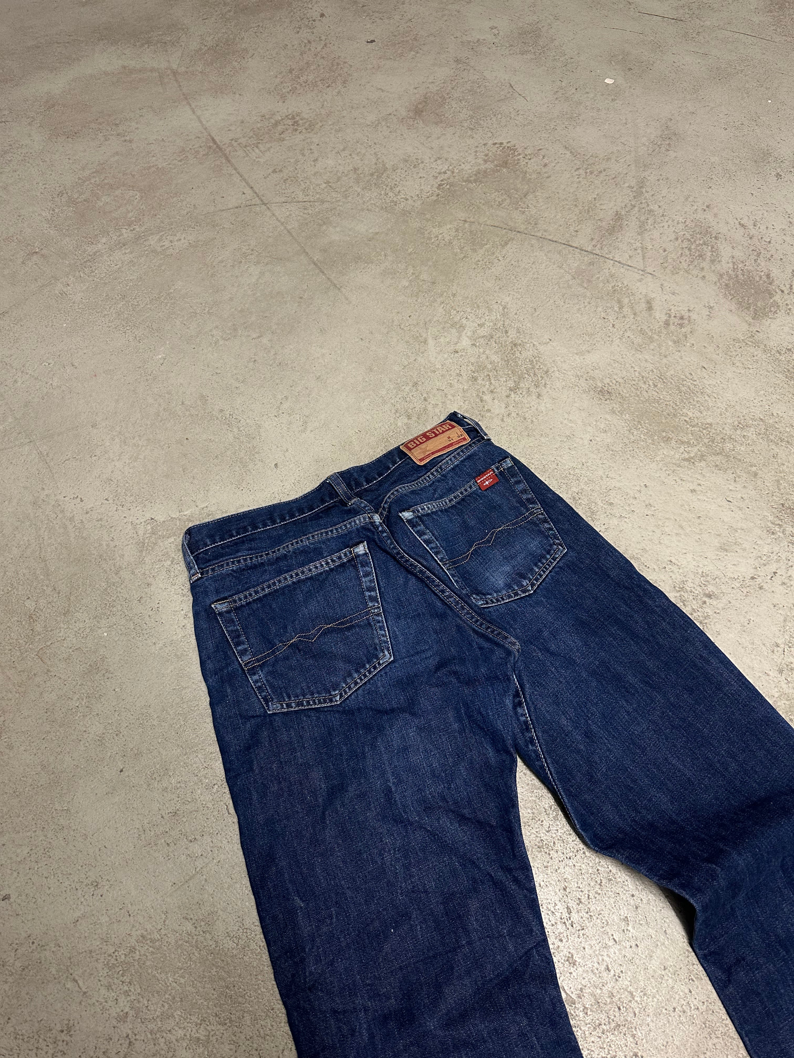 Y2K Vintage Bigstar Bootcut Jeans – W31 L32 – Blau – Low Waist