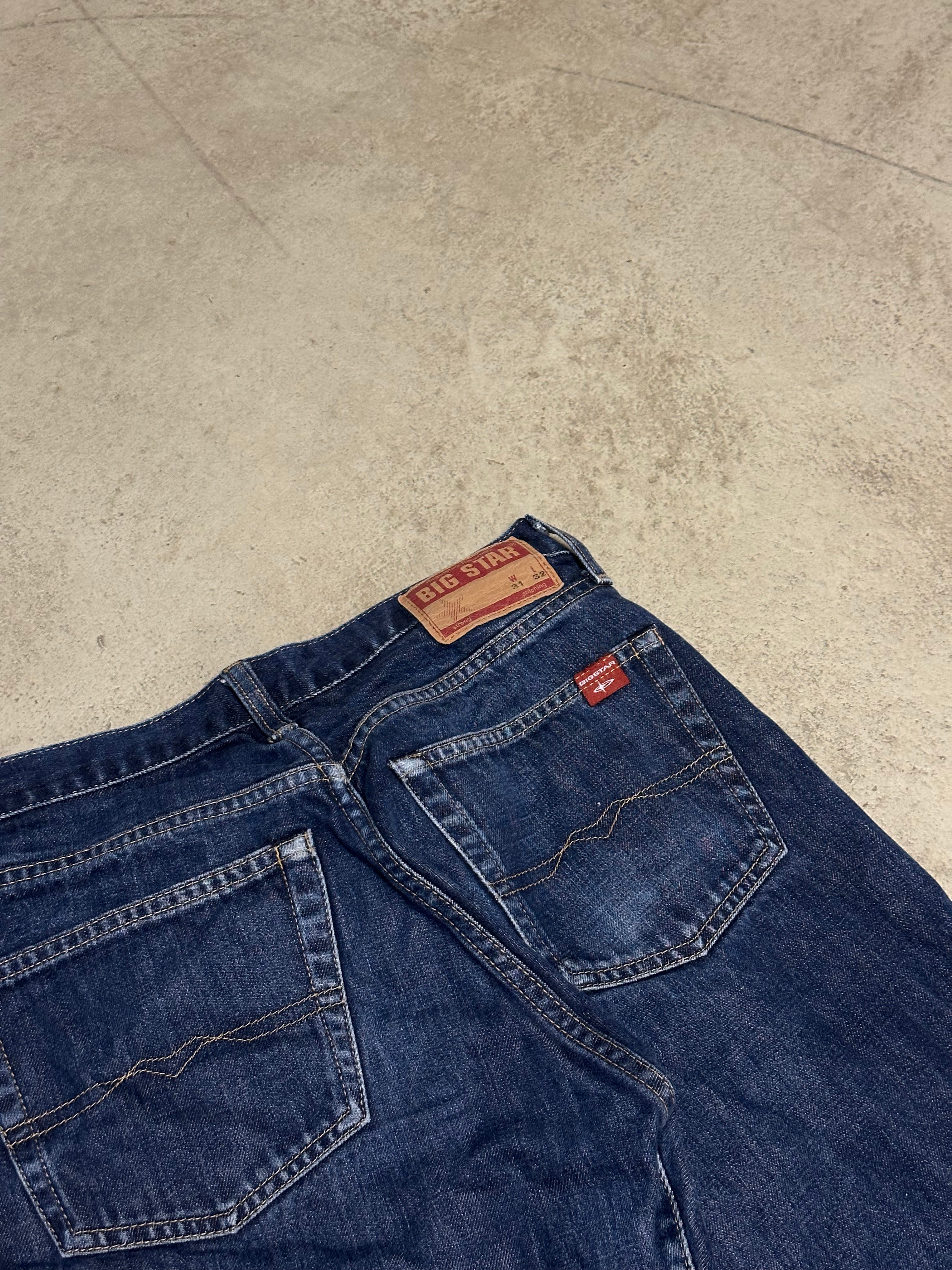 Y2K Vintage Bigstar Bootcut Jeans – W31 L32 – Blau – Low Waist
