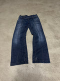 Y2K Vintage Miss Sixty Bootcut Baggy Jeans – Size 27 – Dunkelblau – Low Waist