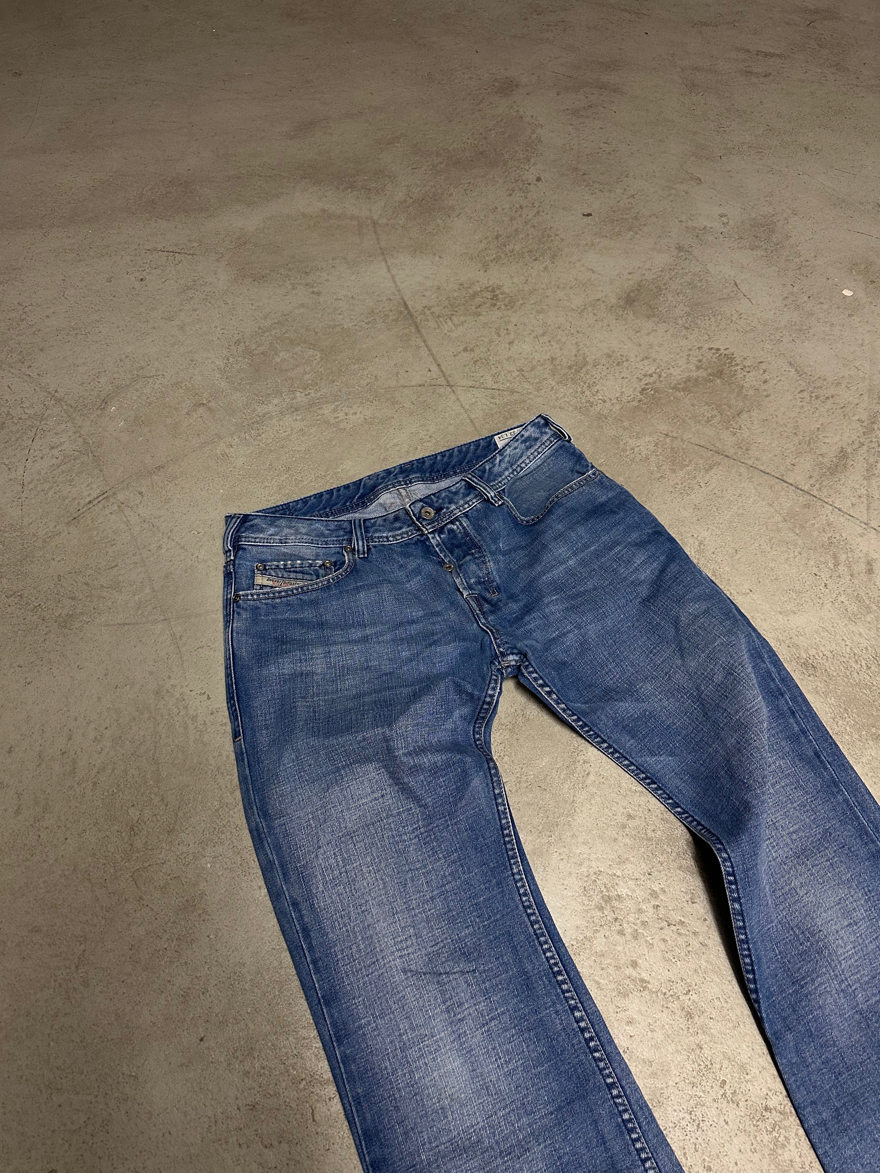 Y2K Vintage Diesel Zatiny Baggy Jeans – W33 L34 – Dunkelblau – Low Waist