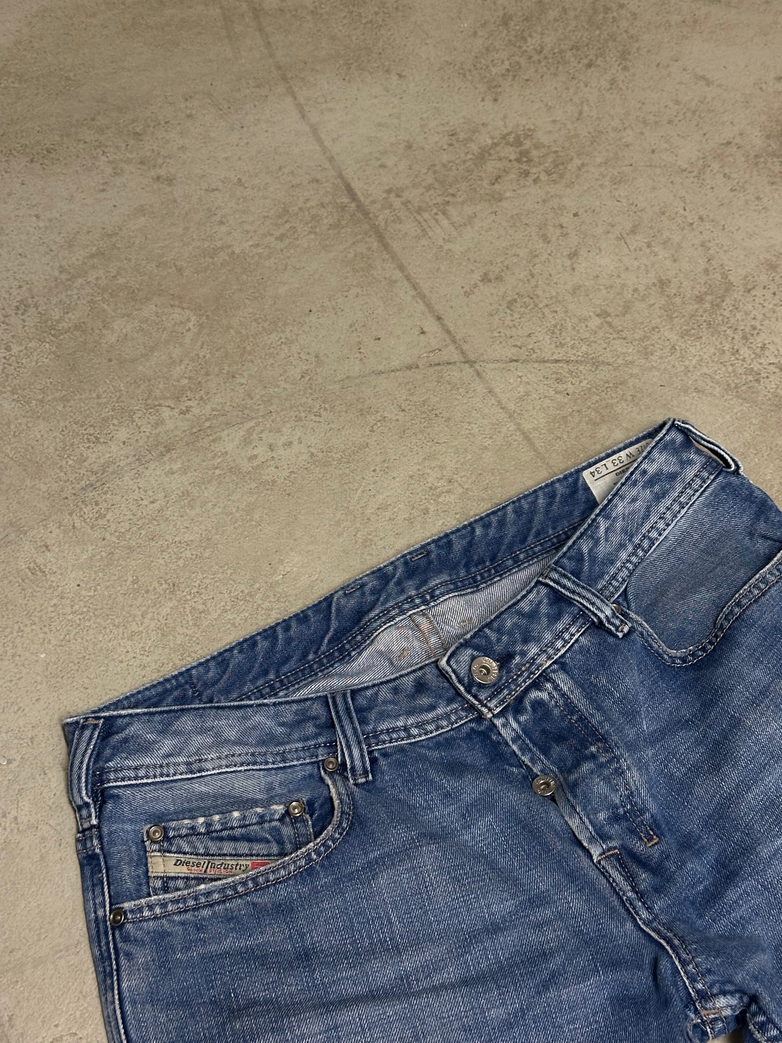 Y2K Vintage Diesel Zatiny Baggy Jeans – W33 L34 – Dunkelblau – Low Waist
