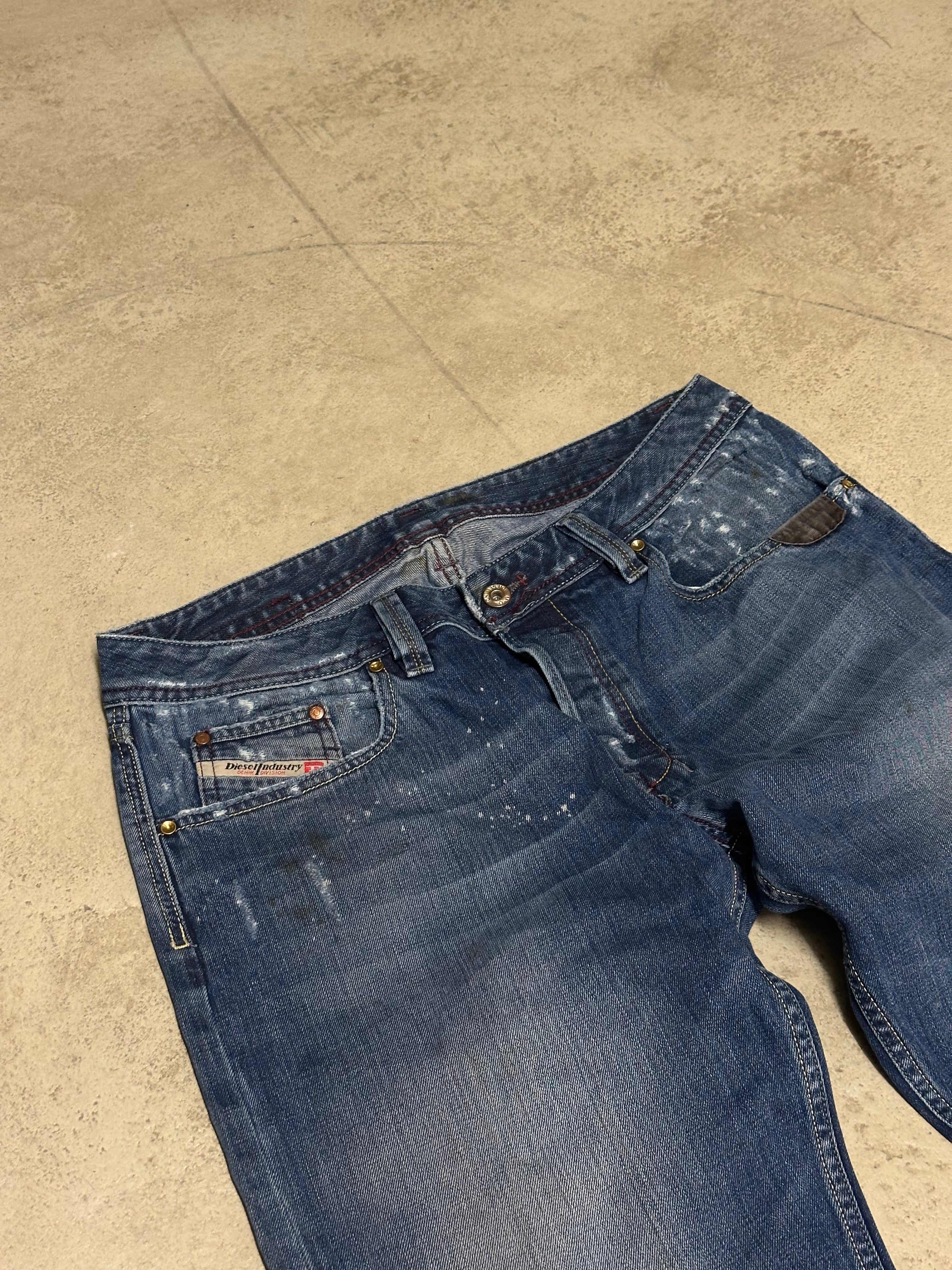 Y2K Vintage Diesel Baggy Jeans – Size 34 – Dunkelblau – Low Waist