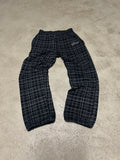 Y2K Vintage El Presidente Baggy Jeans – Size S – Schwarz – White Stripes